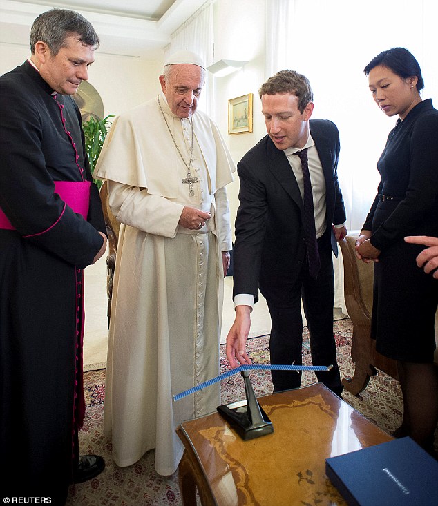 Mack and Chan with Popr Francis