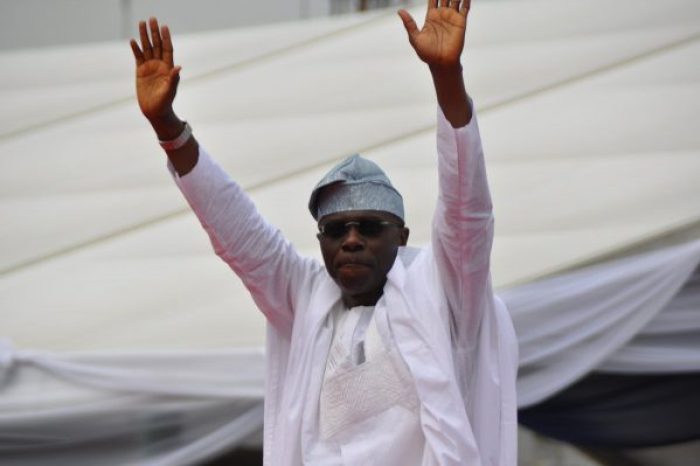 Image result for images of Babajide Sanwo-Olu at inauguration ground