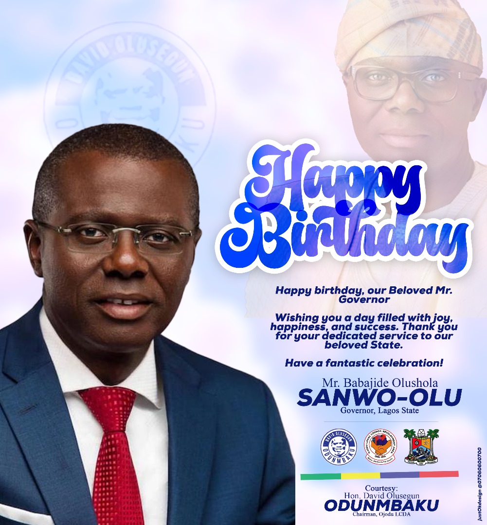 Hon Segun Odunmbaku Celebrates Gov Babajide Sanwo Olu On His Birthday