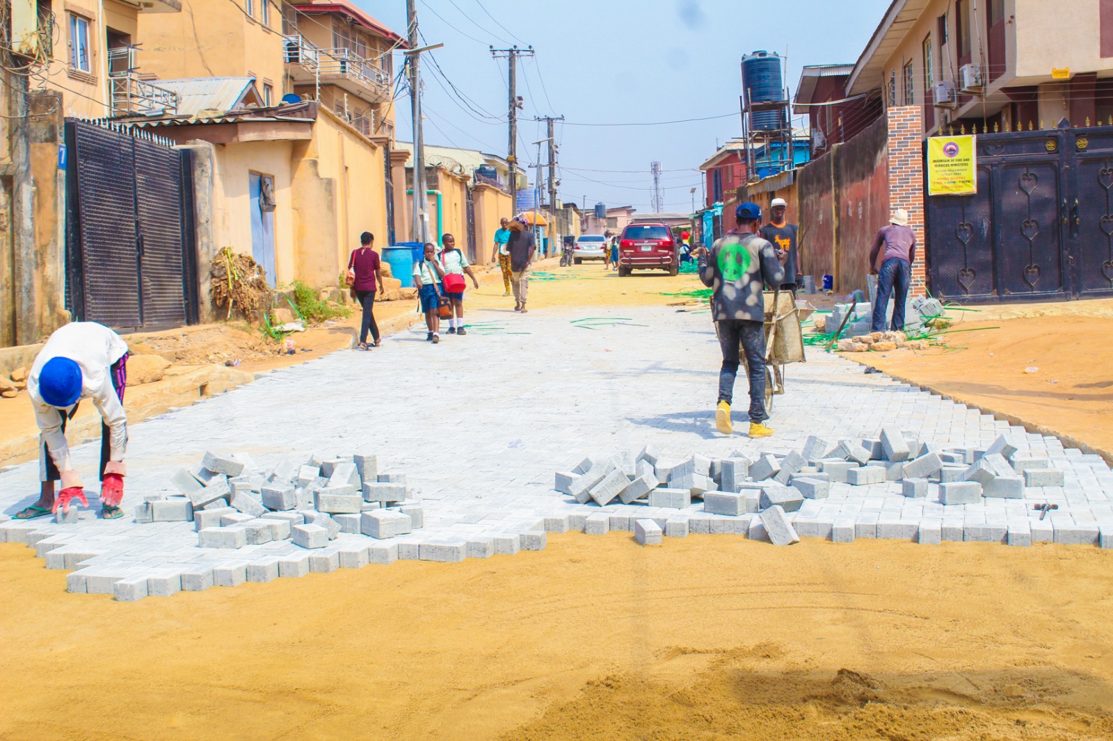 Hon Segun Odunmbaku Embarks On Inspection Tour Of Ongoing Development