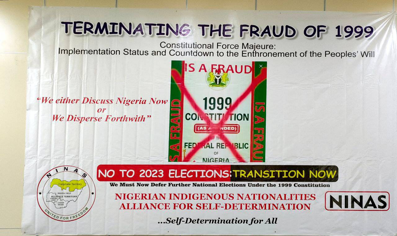 1999 Constitution Brings More Woes Than Succour To Nigerians, Southern Nigeria Self-determination Group Wants It Abolished, 2023 Elections Cancelled
