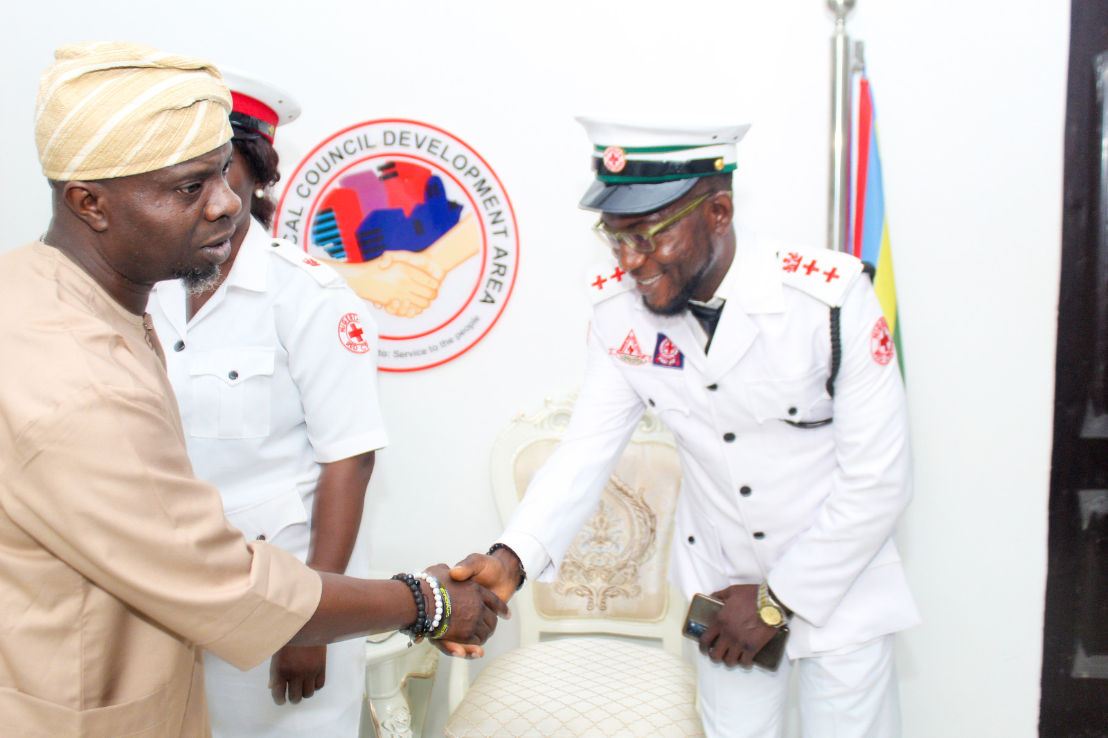 Hon Segun Odunmbaku Hosts Nigeria Red Cross P.M.EXPRESS